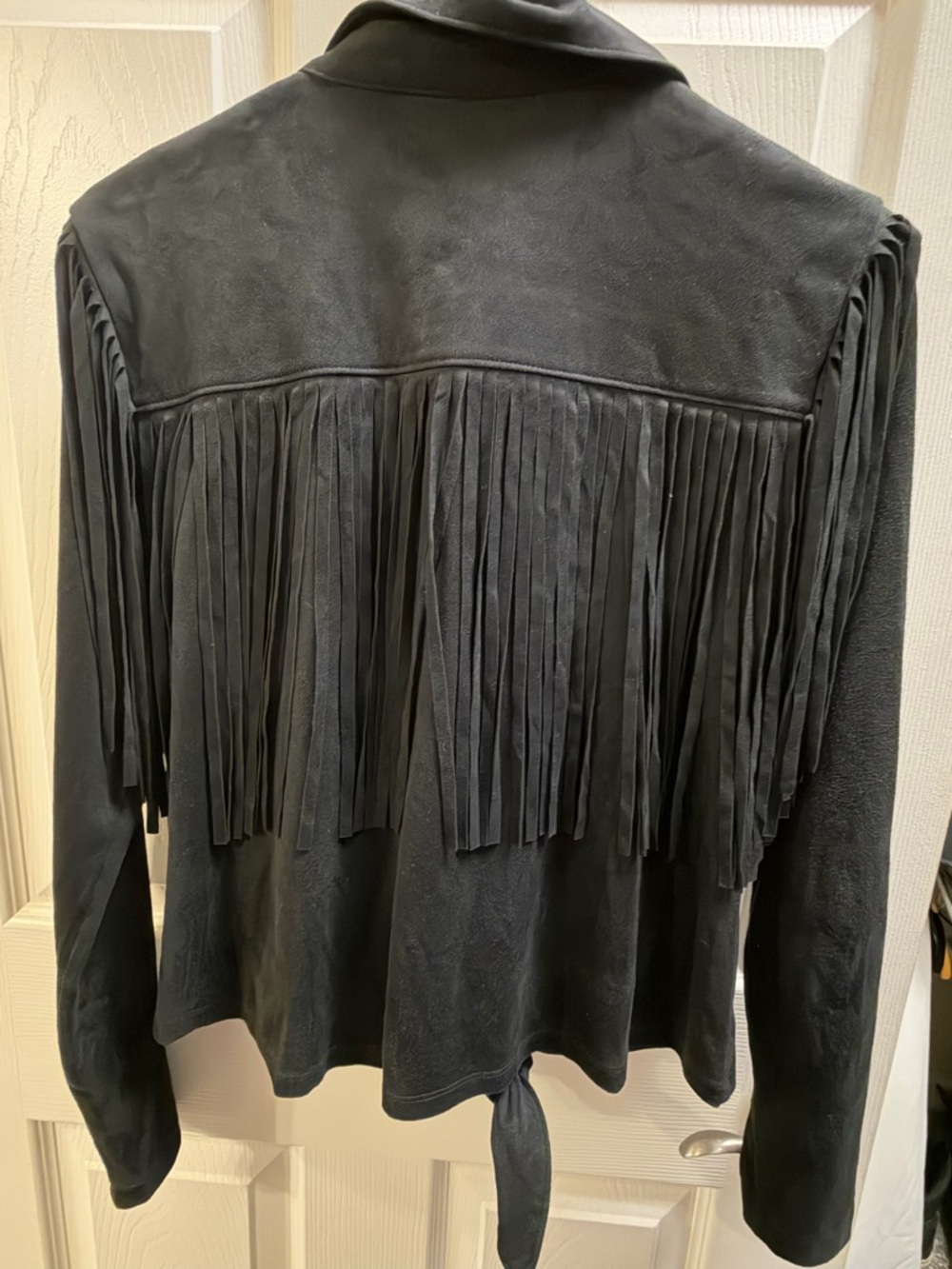 Idyllwind Black Suede Fringe Western Shirt Jacket - Picture 2 of 3